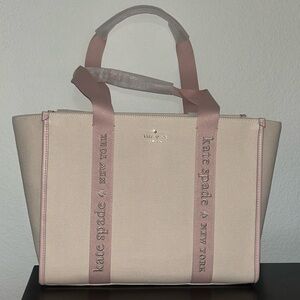 Kate Spade Pink and Cream Tote Large